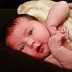 Nose, Face, Cheek, Skin, Lip, Hand, Eyebrow, Eyes, Comfort, Finger, Iris, Gesture, Baby & Toddler Clothing, Flash Photography, Baby, Eyelash, Grass, Toddler, Happy, Child, Person