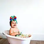 Bathtub, Smile, Baby, Happy, Bathing, Toddler, Leisure, Baby & Toddler Clothing, Fun, Baby Products, Sitting, Fashion Accessory, Baby Safety, Child, Cap, Play, Recreation, Sweetness, Portrait Photography, Circle, Person, Joy, Headwear