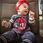 Face, Smile, Hand, Arm, Eyes, Leg, Cap, Baby & Toddler Clothing, Hat, Sleeve, Happy, Finger, Cool, Toddler, Comfort, T-shirt, Thigh, Sportswear, Baby, Knee, Person