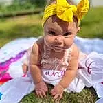 Skin, Eyes, Dress, Leaf, Plant, People In Nature, Smile, Toy, Happy, Grass, Pink, Doll, Fawn, Fun, Child, Headpiece, Magenta, Petal, Leisure, Wig, Person, Headwear