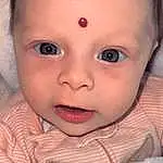 Nose, Cheek, Skin, Lip, Chin, Eyebrow, Eyes, Mouth, Human Body, Iris, Baby & Toddler Clothing, Eyelash, Baby, Pink, Finger, Toddler, Sleeve, Smile, Child, Person
