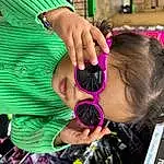 Eyelash, Vision Care, Green, Purple, Ear, Hearing, Pink, Finger, Eyewear, Cool, Red, Black Hair, Happy, Audio Equipment, Fun, Nail, Toddler, Magenta, Personal Protective Equipment, Person