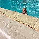 Water, Swimming Pool, Composite Material, Recreation, Sports, Leisure, Road Surface, Fun, Personal Protective Equipment, Rectangle, Pattern, Individual Sports, Leisure Centre, Wood, Concrete, Swimmer, Vacation, Smile, Asphalt, Person, Joy