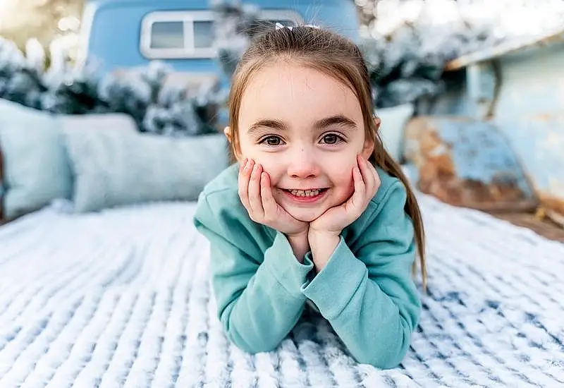 Smile, Flash Photography, Happy, Leisure, Fun, Toddler, Baby, Winter, Grass, Recreation, Sitting, Freezing, Laugh, Child, Portrait Photography, Vacation, Linens, Portrait, Room, Person, Joy