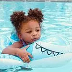 Water, Photograph, Baby Float, Swimming Pool, Blue, Azure, Happy, Outdoor Recreation, Body Of Water, Baby, Leisure, Aqua, Fun, Recreation, Toddler, Summer, Bathing, Personal Protective Equipment, Beauty, Child, Person