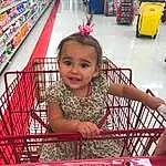 Supermarket, Child, Grocery Store, Girl, Fun, Shopping Cart, Toddler