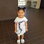 Hair, Joint, Skin, Smile, Shoulder, Leg, Human Body, Sleeve, Baby & Toddler Clothing, Standing, Happy, Toddler, Wood, Window, Fun, T-shirt, Beauty, Person, Joy