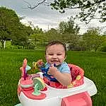 Sky, Plant, Green, Table, Nature, Cloud, Sharing, Grass, Tree, Baby & Toddler Clothing, Leisure, Tableware, Toddler, People In Nature, Happy, Summer, Fun, Outdoor Furniture, Recreation, Child, Person, Joy