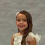 Smile, Flash Photography, Neck, Happy, Gesture, Iris, Long Hair, Child, Fun, Jewellery, Toddler, Vacation, Fashion Accessory, Bathing, Portrait Photography, Laugh, Hair Accessory, Portrait, Formal Wear, Ice Cream, Person, Joy