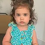 Hair, Face, Cheek, Joint, Skin, Head, Lip, Hairstyle, Shoulder, Eyes, Facial Expression, Eyelash, Flash Photography, Neck, Iris, Sleeve, Standing, Baby & Toddler Clothing, Gesture, Person