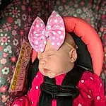 Clothing, Outerwear, Baby & Toddler Clothing, Sleeve, Pink, Headgear, Finger, Baby, Costume Hat, Magenta, Toddler, Pattern, Event, Nail, Baby Products, Hair Accessory, Fashion Accessory, Cap, Carmine, Party Supply, Person