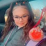 Hair, Glasses, Lip, Hairstyle, Smile, Eyebrow, Eyes, Flash Photography, Vision Care, Iris, Fun, Cool, Black Hair, Happy, Sports Equipment, Long Hair, Leisure, Beauty, Youth, Glass, Person