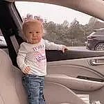 Jeans, White, Black, Car, Vehicle, Automotive Design, Vroom Vroom, Finger, Vehicle Door, Baby & Toddler Clothing, Automotive Exterior, Comfort, Toddler, Sky, Fun, Beauty, Baby, T-shirt, Person