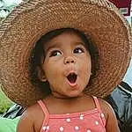 Skin, Lip, Hat, Photograph, Facial Expression, Sun Hat, Happy, Fedora, Baby, Headgear, Leisure, Fun, Toddler, Summer, People, Grass, Recreation, Beauty, People In Nature, Child, Person