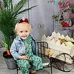 Plant, Leaf, Baby & Toddler Clothing, Smile, Toddler, Baby, Leisure, Hat, Grass, Child, Event, Sitting, Pattern, Baby Products, Spring, Fashion Accessory, Vacation, Garden, Person, Joy