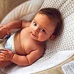 Cheek, Skin, Lip, Smile, Eyebrow, Facial Expression, Comfort, Stomach, Textile, Baby, Toddler, Baby & Toddler Clothing, Bathing, Linens, Beauty, Chest, Child, Thumb, Happy, Person