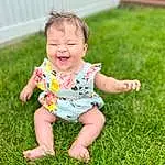 Skin, Smile, Facial Expression, People In Nature, Baby & Toddler Clothing, Happy, Dress, Grass, Baby, Toddler, Summer, Grassland, Barefoot, Groundcover, Meadow, Fun, Leisure, Lawn, Person