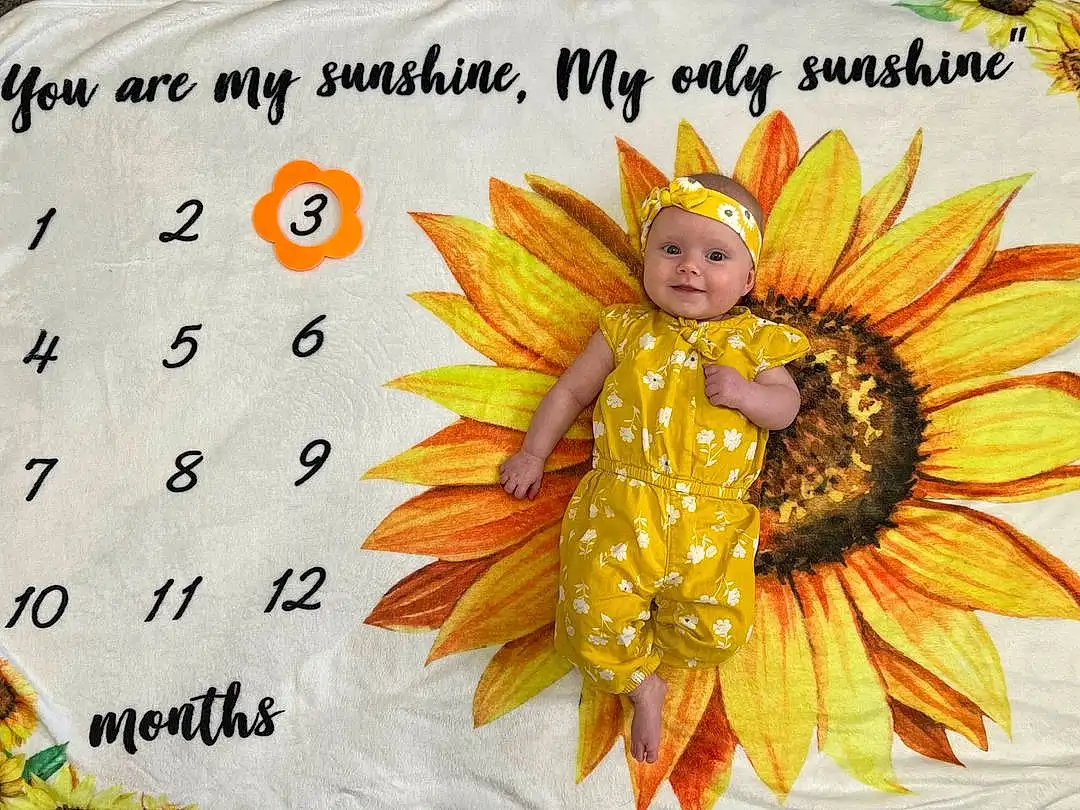 Leaf, Plant, Flower, Happy, Petal, Font, Angel, Greeting Card, Mythical Creature, Supernatural Creature, Pattern, Fictional Character, Illustration, Paper Product, Wing, Flowering Plant, Linens, Toddler, Sunflower, Insect, Person, Joy, Headwear