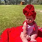 Smile, Plant, Leaf, Textile, Happy, People In Nature, Pink, Grass, Red, Tree, Leisure, Magenta, Toddler, Trunk, Event, Flower, Fun, Shrub, Petal, Carmine, Person, Headwear