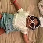 Joint, Skin, Hand, Shoulder, Goggles, Sunglasses, Human Body, Neck, Sleeve, Textile, Baby & Toddler Clothing, Gesture, Finger, Eyelash, Pink, Happy, Eyewear, Comfort, Waist, Thigh, Person