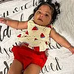 Clothing, Skin, Hairstyle, Arm, Leg, White, Muscle, Neck, Textile, Baby & Toddler Clothing, Sleeve, Thigh, Happy, Pink, Flash Photography, Finger, Cool, Waist, Knee, Black Hair, Person