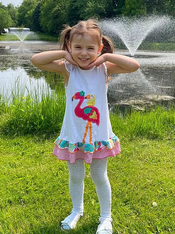 Water, Smile, Plant, People In Nature, Botany, Sleeve, Baby & Toddler Clothing, Happy, Grass, Fun, Tree, Leisure, Toddler, Summer, Meadow, T-shirt, Lawn, Recreation, Child, Person, Joy