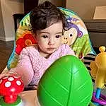 Baby Playing With Toys, Toy, Yellow, Balloon, Finger, Toddler, Fun, Child, Happy, Party Supply, Event, Baby Products, Plastic, Baby Toys, Play, Leisure, Room, Person