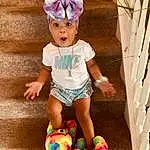 Shorts, Party Hat, Happy, Pink, Baby & Toddler Clothing, Toddler, Party Supply, Recreation, Child, Fun, Leisure, Costume Hat, T-shirt, Easter, Human Leg, Play, Headpiece, Party, Fashion Accessory, Baby, Person, Surprise, Headwear
