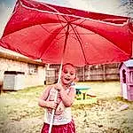 Cloud, Sky, People In Nature, Umbrella, Flash Photography, Happy, Sunlight, Yellow, Pink, Grass, Red, Fun, Leisure, Travel, Tree, Morning, Shade, Tints And Shades, Magenta, Person