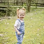 Jeans, Plant, Smile, People In Nature, Natural Environment, Sunlight, Happy, Grass, Toddler, Grassland, Tree, Baby & Toddler Clothing, Meadow, Natural Landscape, Prairie, Forest, Denim, Child, Woodland, Landscape, Person, Joy
