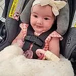 Skin, Comfort, Baby Carriage, Baby & Toddler Clothing, Car Seat, Baby, Toddler, Baby Products, Baby In Car Seat, Baby Safety, Child, Auto Part, Carmine, Furry friends, Seat Belt, Wheel, Automotive Wheel System, Service, Fashion Accessory, Person, Joy, Headwear