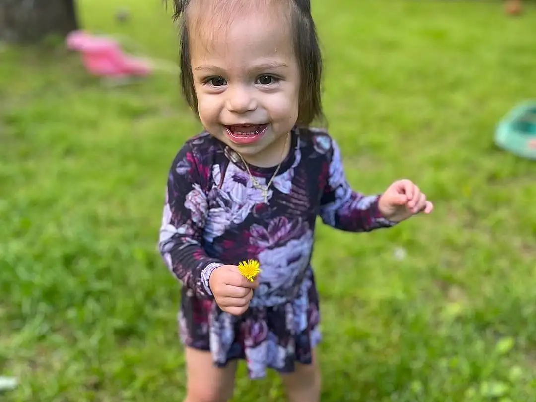 Smile, Hand, Eyes, People In Nature, Plant, Happy, Gesture, Grass, Baby & Toddler Clothing, Toddler, Summer, Leisure, Fun, Lawn, Child, Event, Recreation, Grassland, Baby, Person, Joy