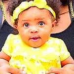 Face, Nose, Cheek, Skin, Head, Lip, Chin, Hairstyle, Facial Expression, Mouth, Green, Baby & Toddler Clothing, Happy, Yellow, Baby, Iris, Orange, Fun, Person, Headwear