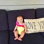 Couch, Leg, Comfort, Textile, Baby & Toddler Clothing, Wood, Knee, Baby, Thigh, Toddler, Sock, Rectangle, Lap, Foot, Human Leg, Pattern, Barefoot, Studio Couch, Person, Joy