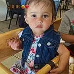 Cheek, Skin, Hairstyle, Chair, Baby & Toddler Clothing, Iris, Child, Toddler, Wood, Baby, Sitting, Event, Room, Baby Products, Pattern, Play, Fun, Person