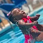 Water, Blue, Swimming Pool, Happy, Leisure, Swimmer, Competition Event, Fun, Shorts, Recreation, Sports, Personal Protective Equipment, Event, Bathing, Endurance Sports, Child, Leisure Centre, Vacation, Adventure, Wind Wave, Person